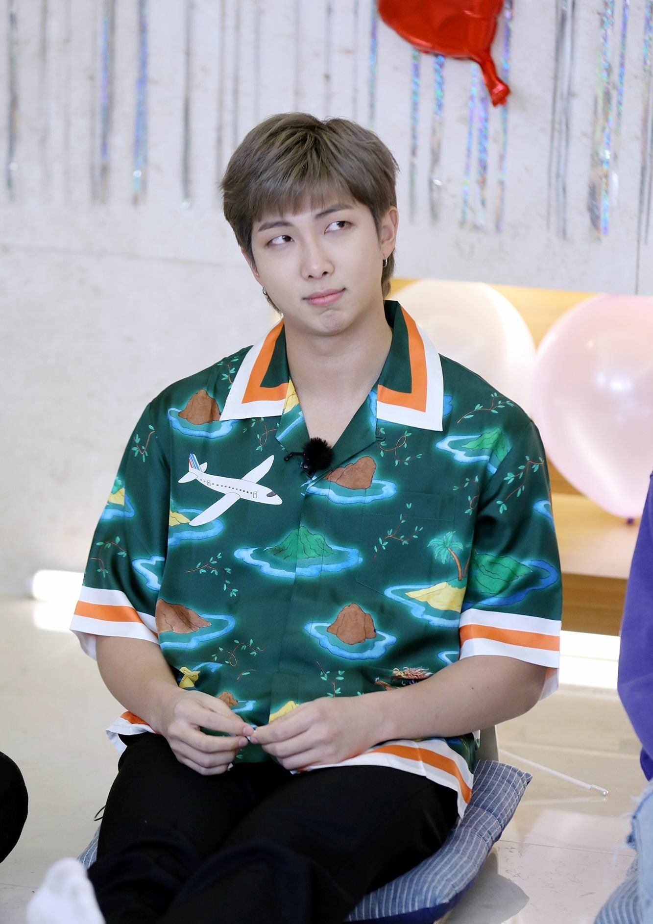 Green Cartoon Print Short Sleeve Shirt