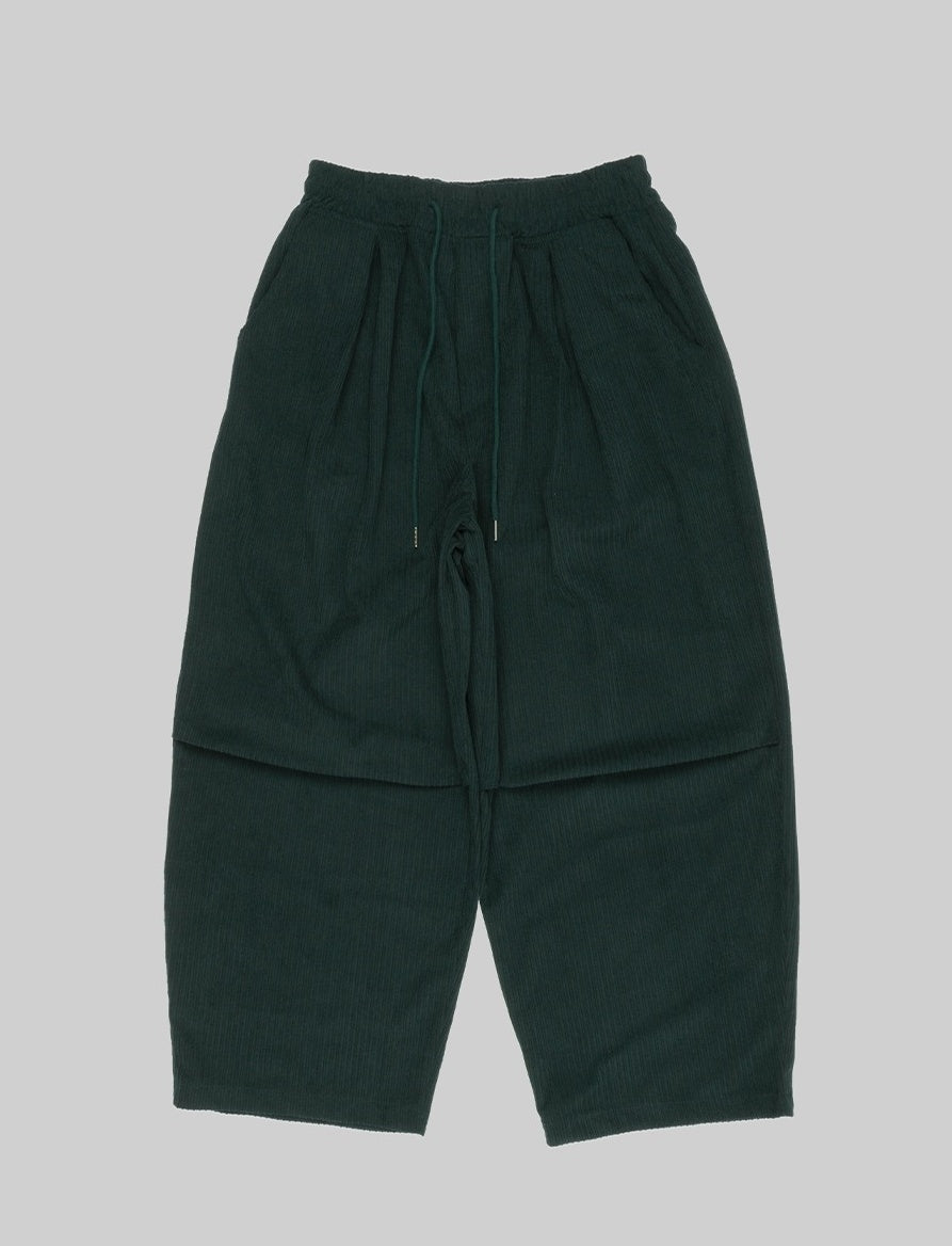 Green Corduroy Baggy Pants