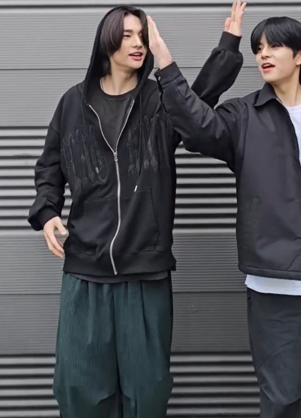 Green Corduroy Baggy Pants