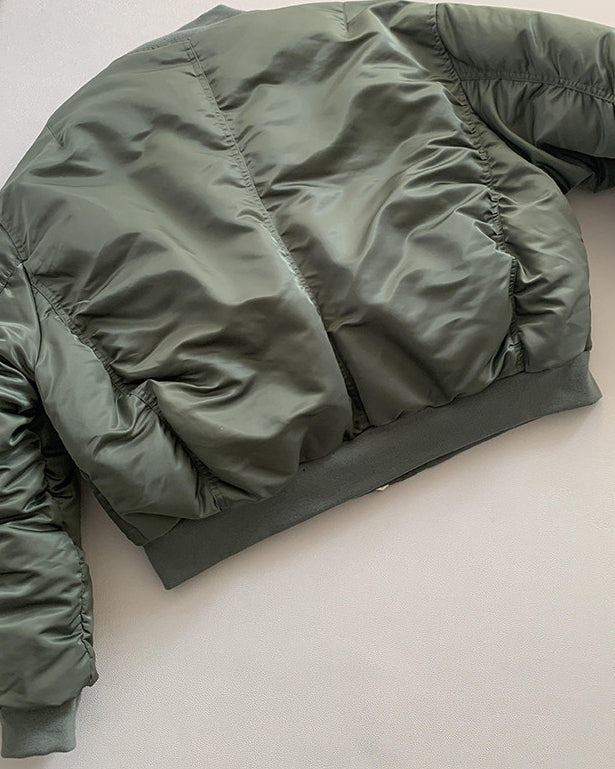 Green Quilted Winter Jacket