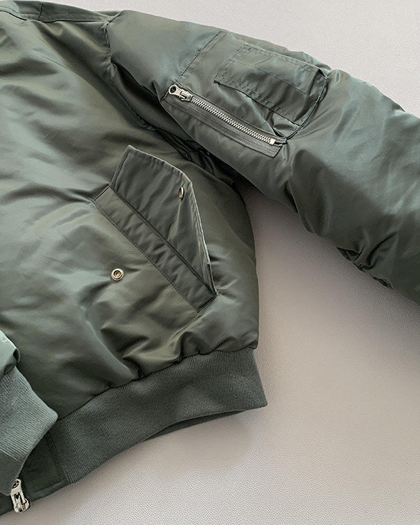 Green Quilted Winter Jacket