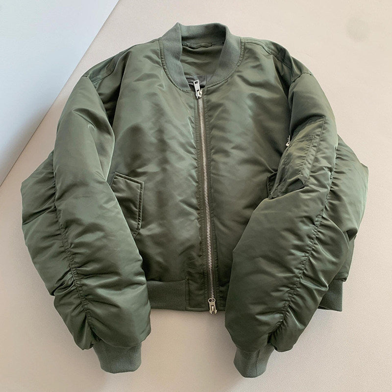 Green Quilted Winter Jacket