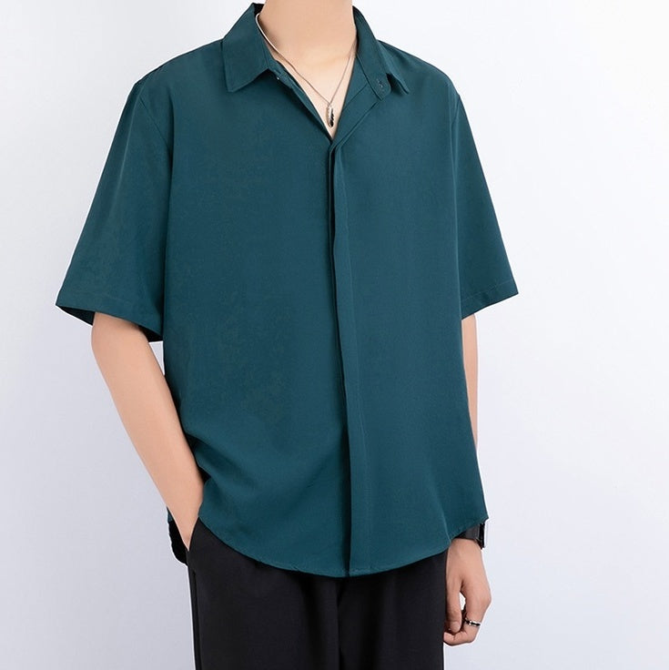 Green Short Sleeves Shirt