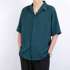 Green Short Sleeves Shirt