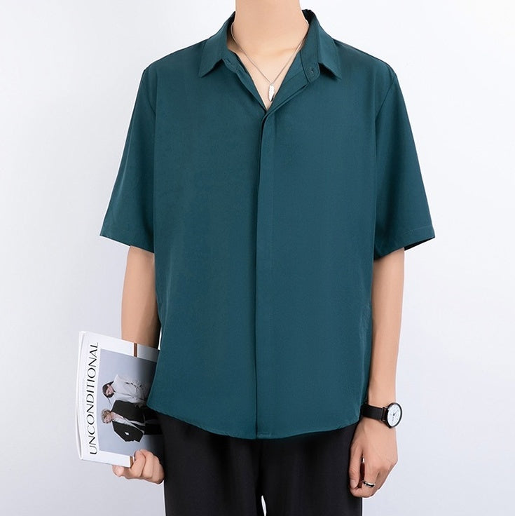 Green Short Sleeves Shirt