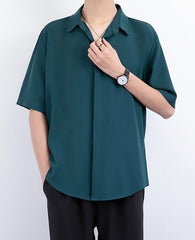 Green Short Sleeves Shirt