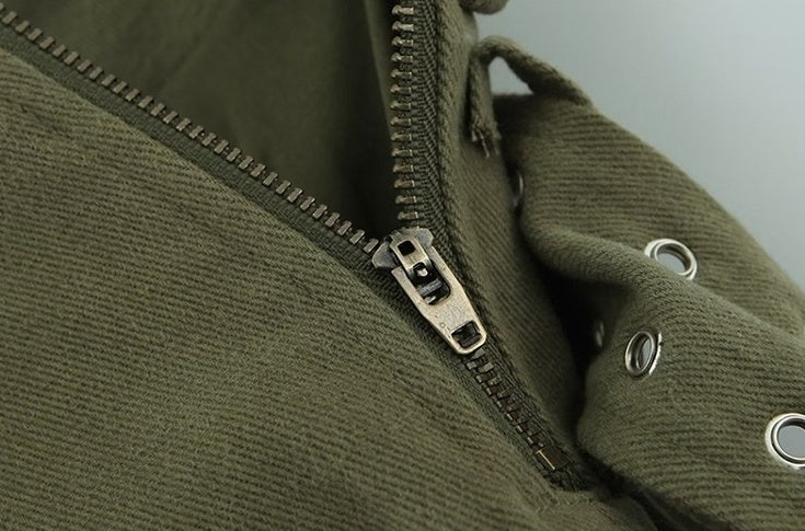 Green Single Pocket Mini Skirt