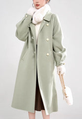Green Toggle Buttoned Coat