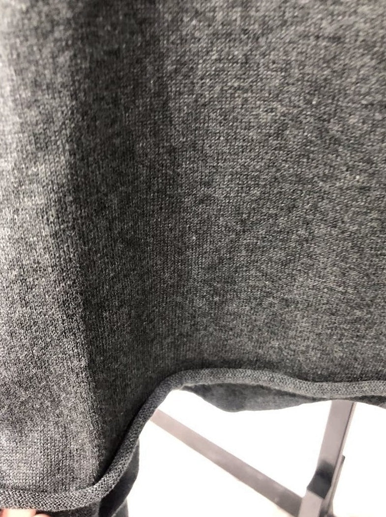 Grey Boatneck Crop Sweater
