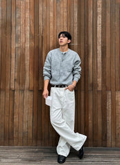 Relaxed Fit Cardigan Knitwear Casual Style