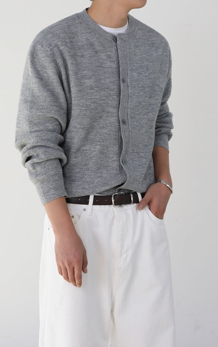 Relaxed Fit Cardigan Knitwear Casual Style