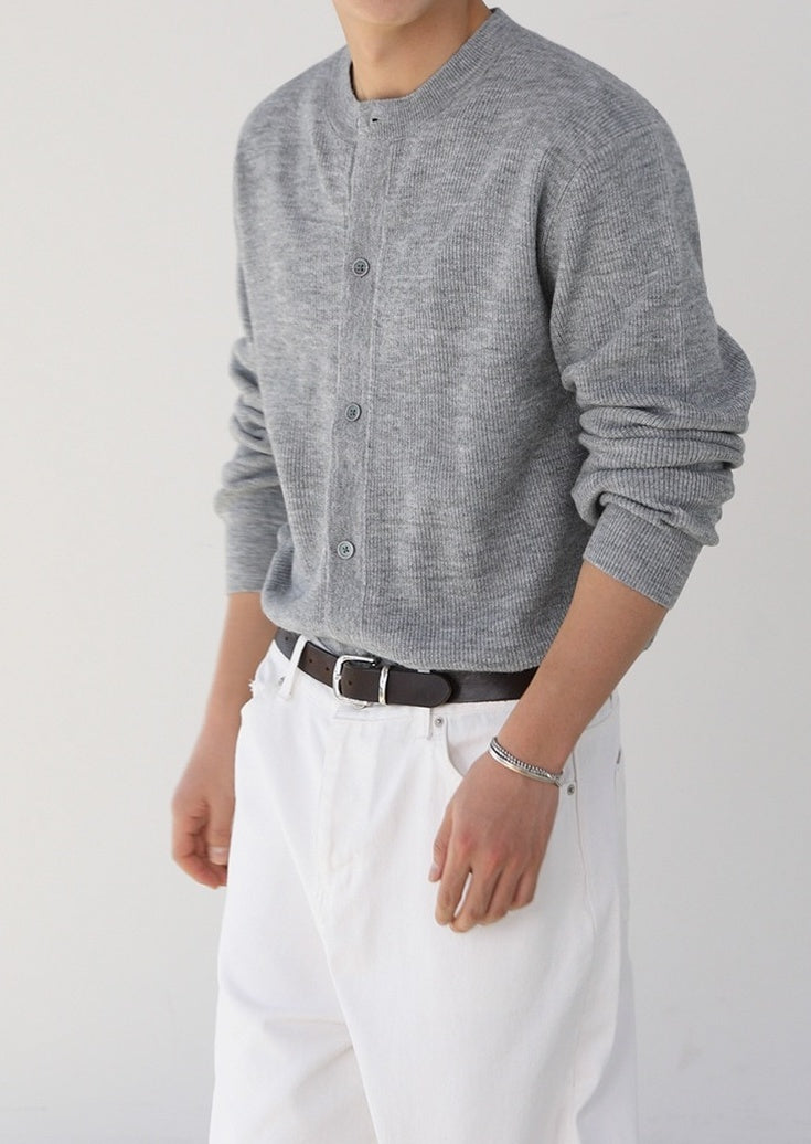 Relaxed Fit Cardigan Knitwear Casual Style