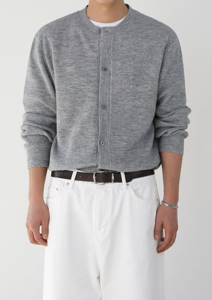 Relaxed Fit Cardigan Knitwear Casual Style