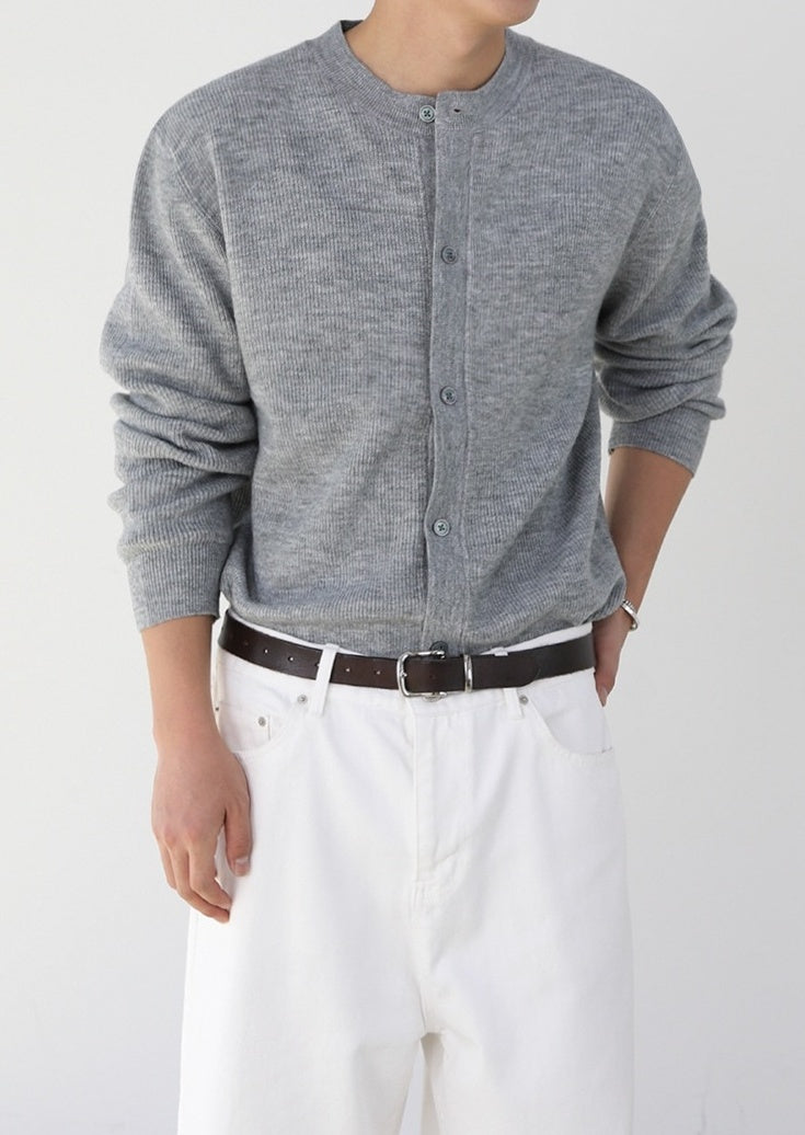 Relaxed Fit Cardigan Knitwear Casual Style