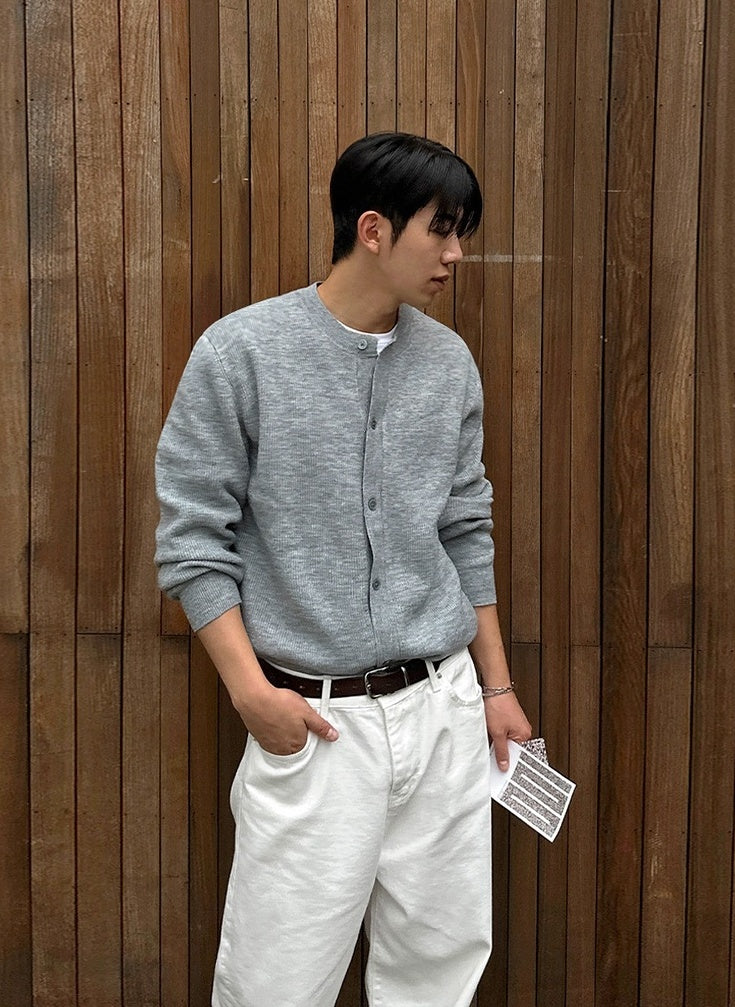 Relaxed Fit Cardigan Knitwear Casual Style