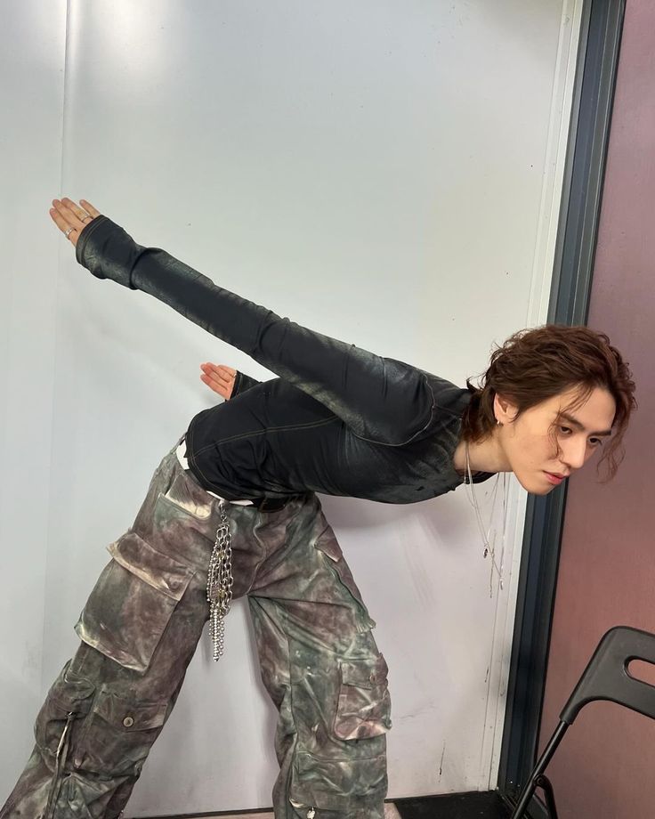 Grey Camouflage Multi-Pocket Jeans