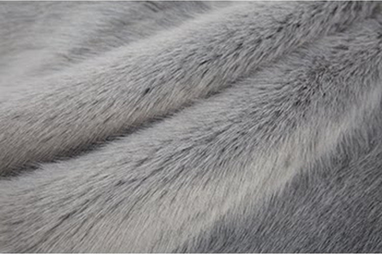 Grey Faux Fur Zipped-Up Winter Jacket