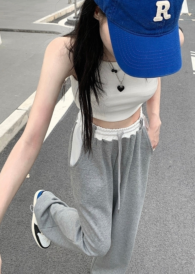 Grey Dual Tone Sweatpants
