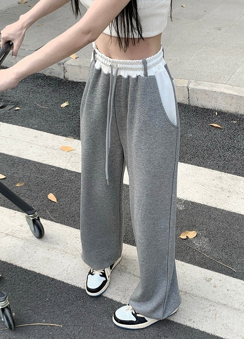 Grey Dual Tone Sweatpants
