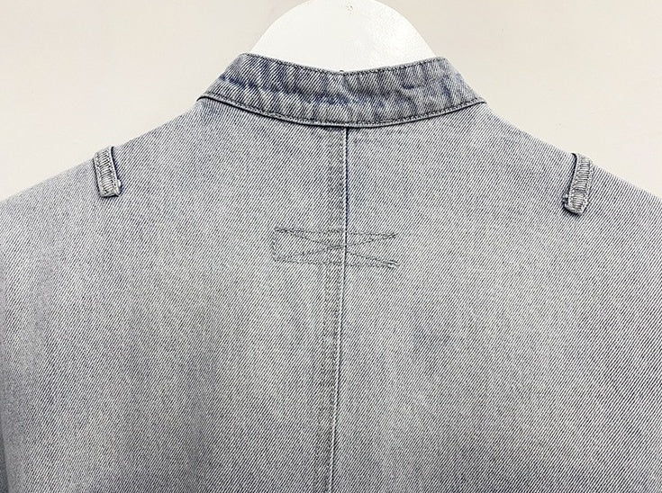 Grey Faded Panelled Jacket