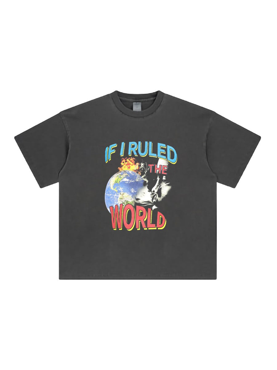 Grey 'If I Ruled The World' T-Shirt