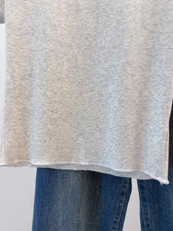 Grey Lettuce Edges T-Shirt