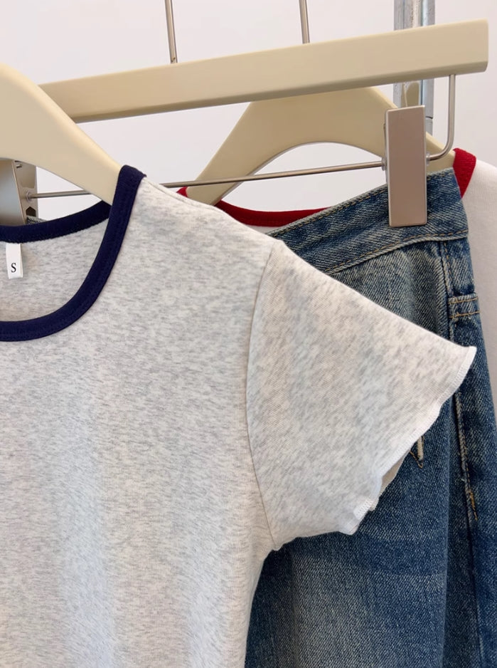 Grey Lettuce Edges T-Shirt