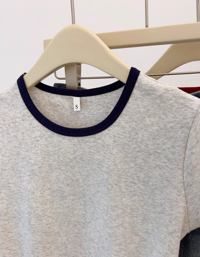 Grey Lettuce Edges T-Shirt
