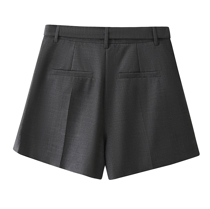 Grey Loose Suit Shorts