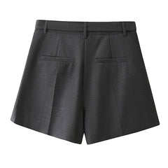 Grey Loose Suit Shorts
