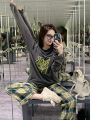 Grey 'Roots Of Life' Long Sleeve Washed T-Shirt