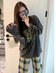Grey 'Roots Of Life' Long Sleeve Washed T-Shirt