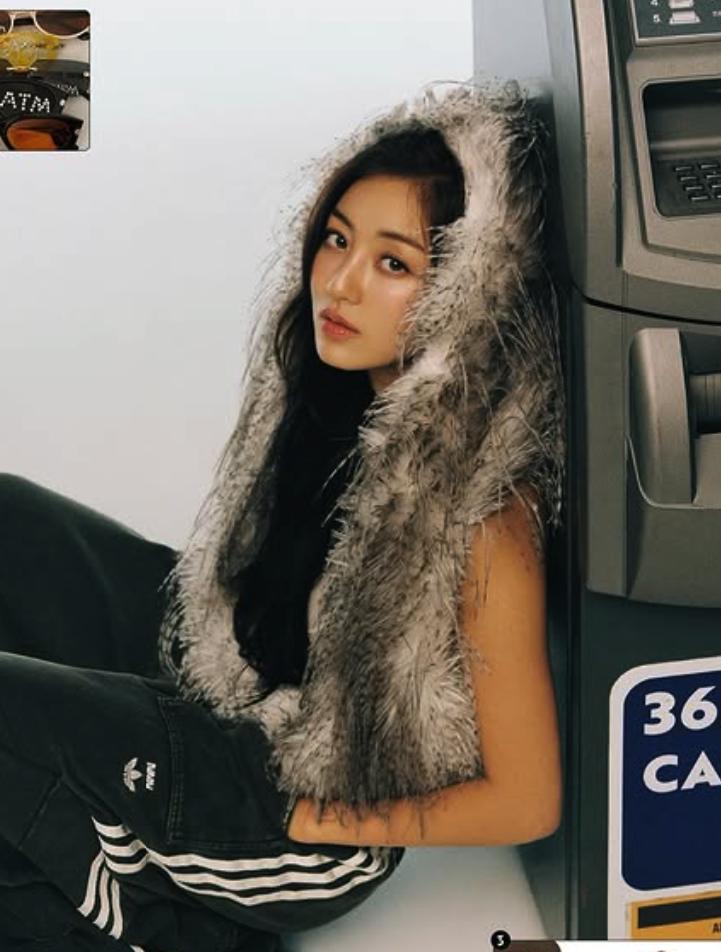 Grey Shaggy Faux Fur Hooded Vest