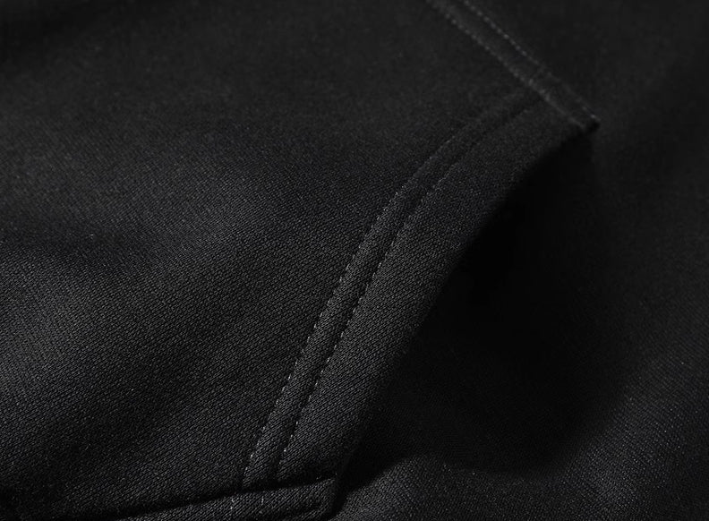 Grey Shoulder Stars Hoodie