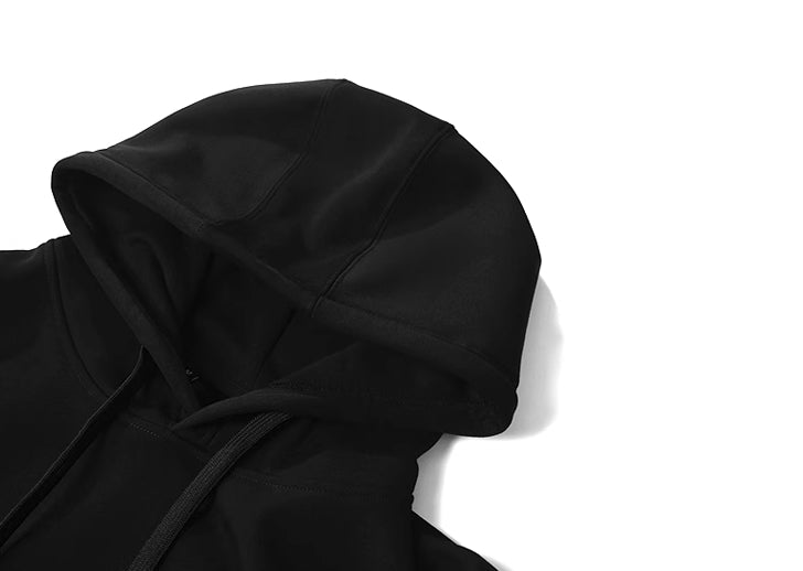 Grey Shoulder Stars Hoodie