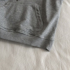 Grey Sleeveless Hoodie