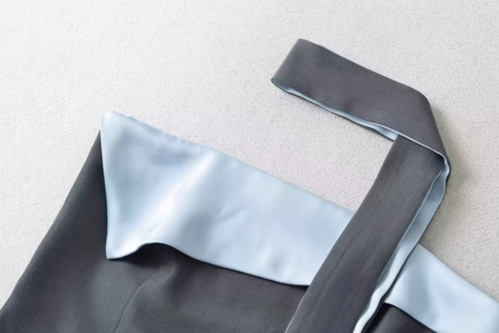 Grey Triangle Edge Tube Top