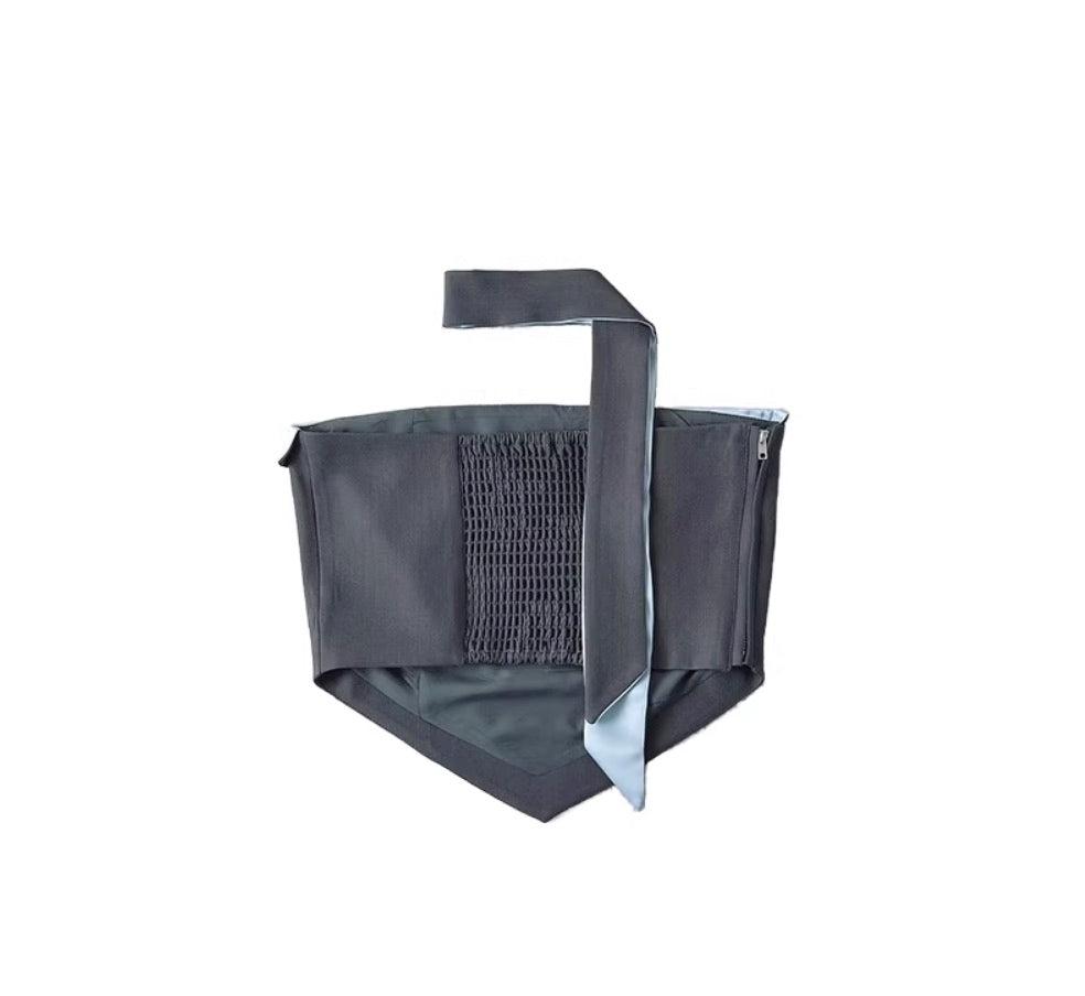 Grey Triangle Edge Tube Top