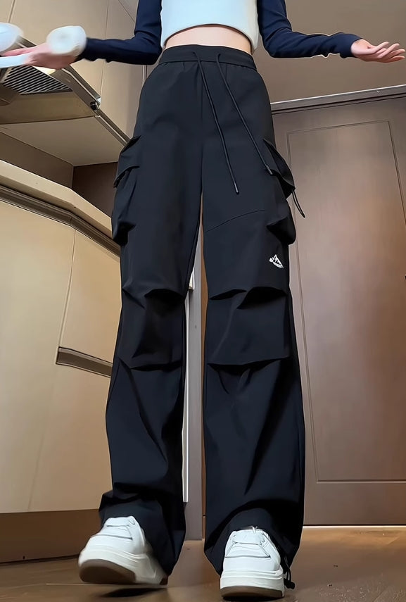 Grey Water-Resistant Cargo Pants