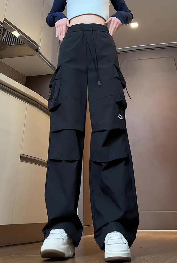 Grey Water-Resistant Cargo Pants