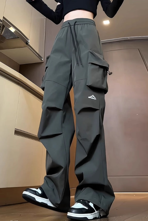 Grey Water-Resistant Cargo Pants