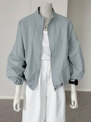 Grey Zip-Up Gym Jacket