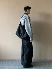 Grey Zip-Up Soft Knit Cardigan