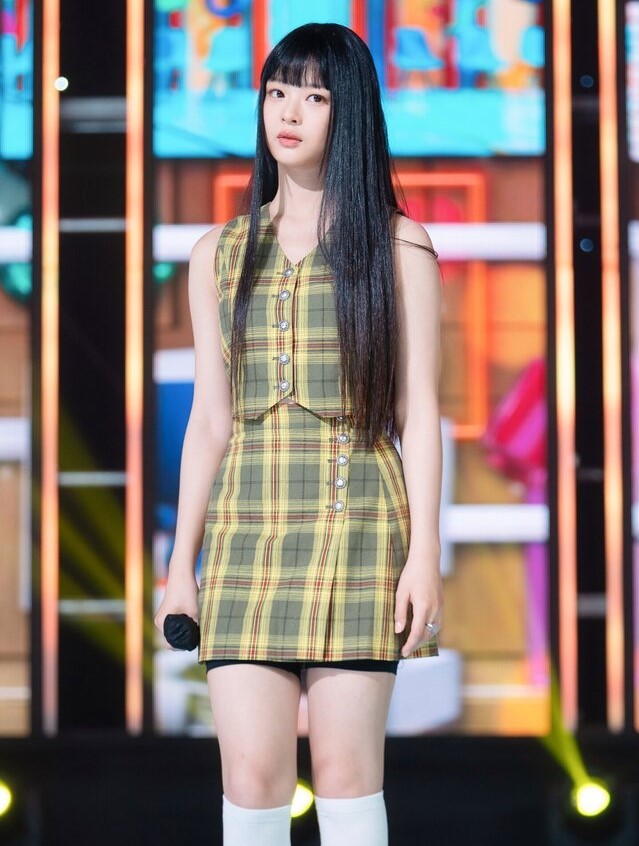 Yellow and Green Checkered Skirt