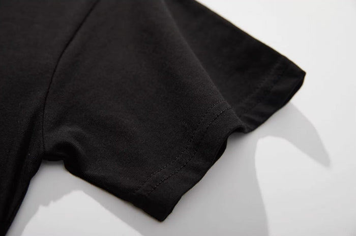 Black Rabbit Print T-Shirt