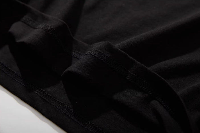 Black Rabbit Print T-Shirt