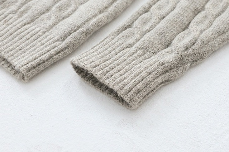 Henry Collar Knit Sweater Relaxed Fit