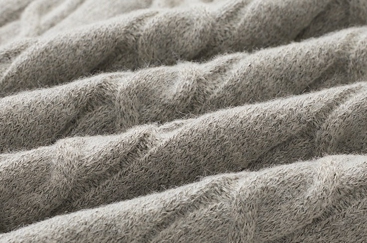Henry Collar Knit Sweater Relaxed Fit