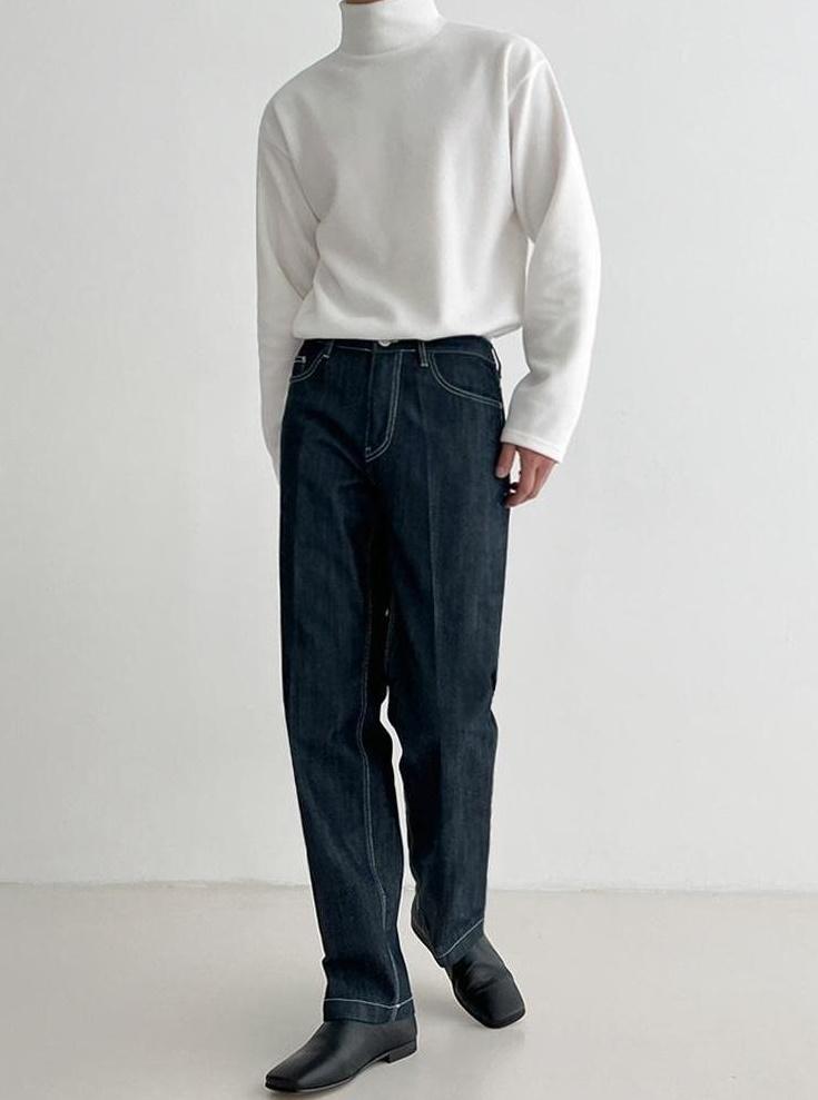 High Neck Casual Long Sleeve Shirt