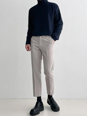 High Neck Casual Long Sleeve Shirt